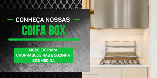 Coifa Box para Churrasqueira Design e Eficiência Inox Gourmet