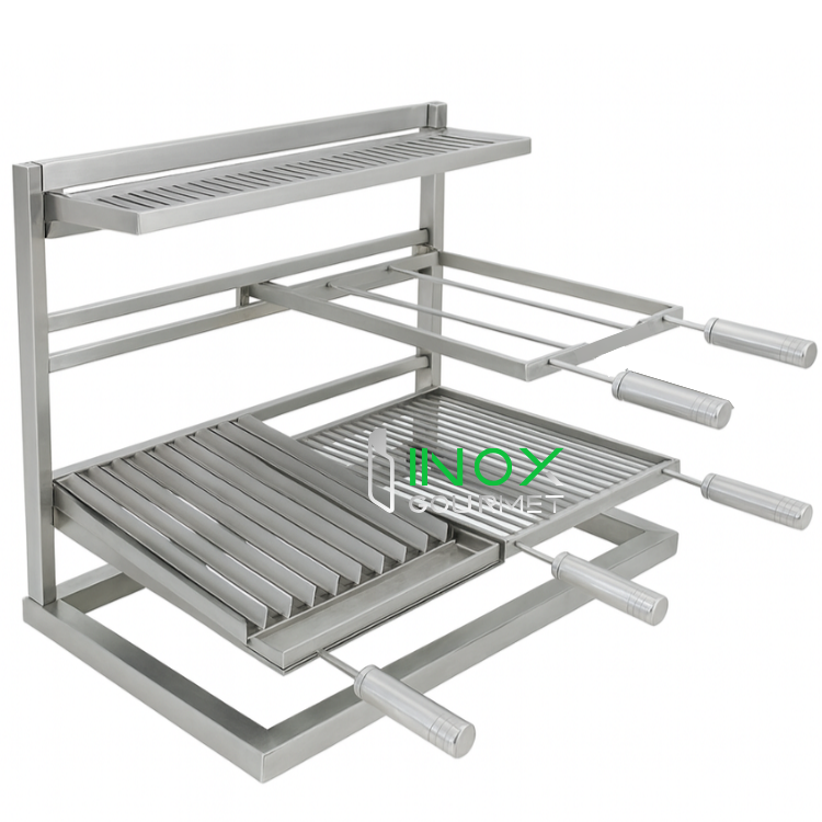 Churrasqueira em Inox Grill Suspenso 