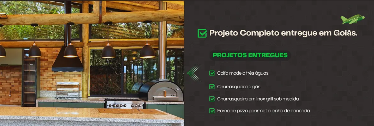 Area Gourmet Projeto Churrasqueira 8