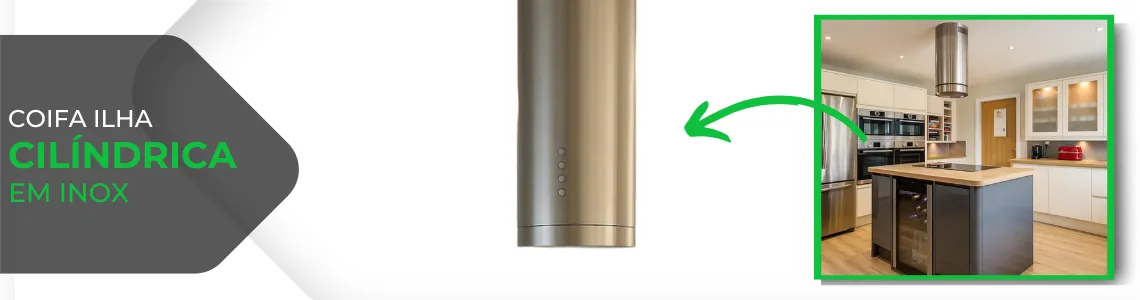 Coifa Em Inox Cilindrica