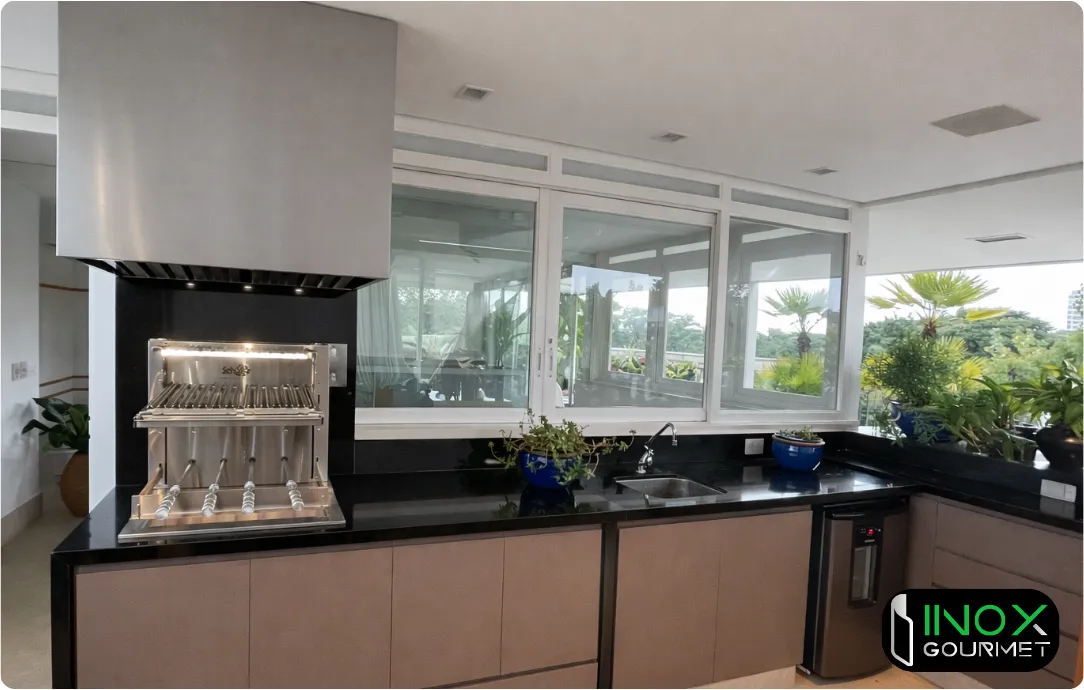 Coifa Para Churrasqueira Box Sob Medida 7